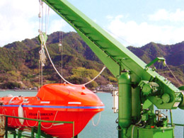 Gr&uacute;a de Bote Salvavidas